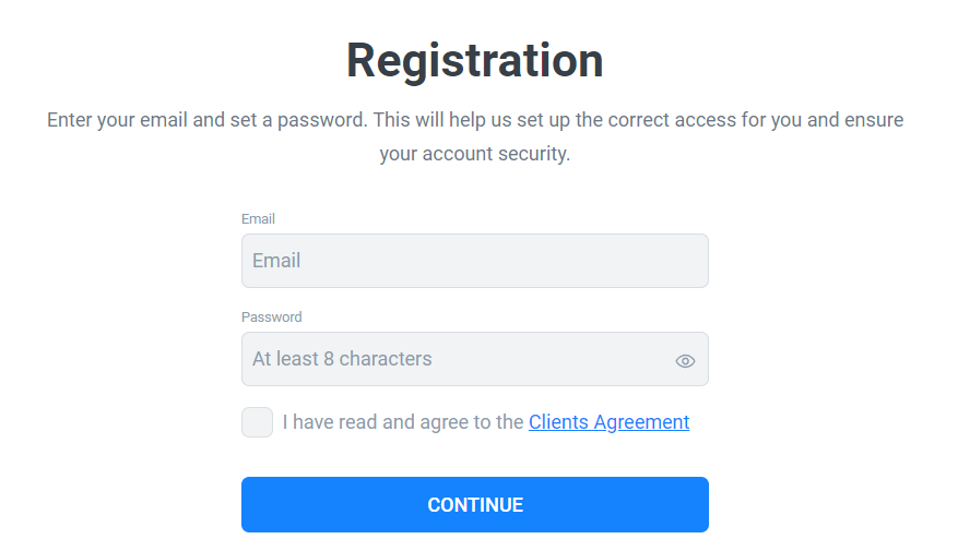 LiteFinance: registration and login 2